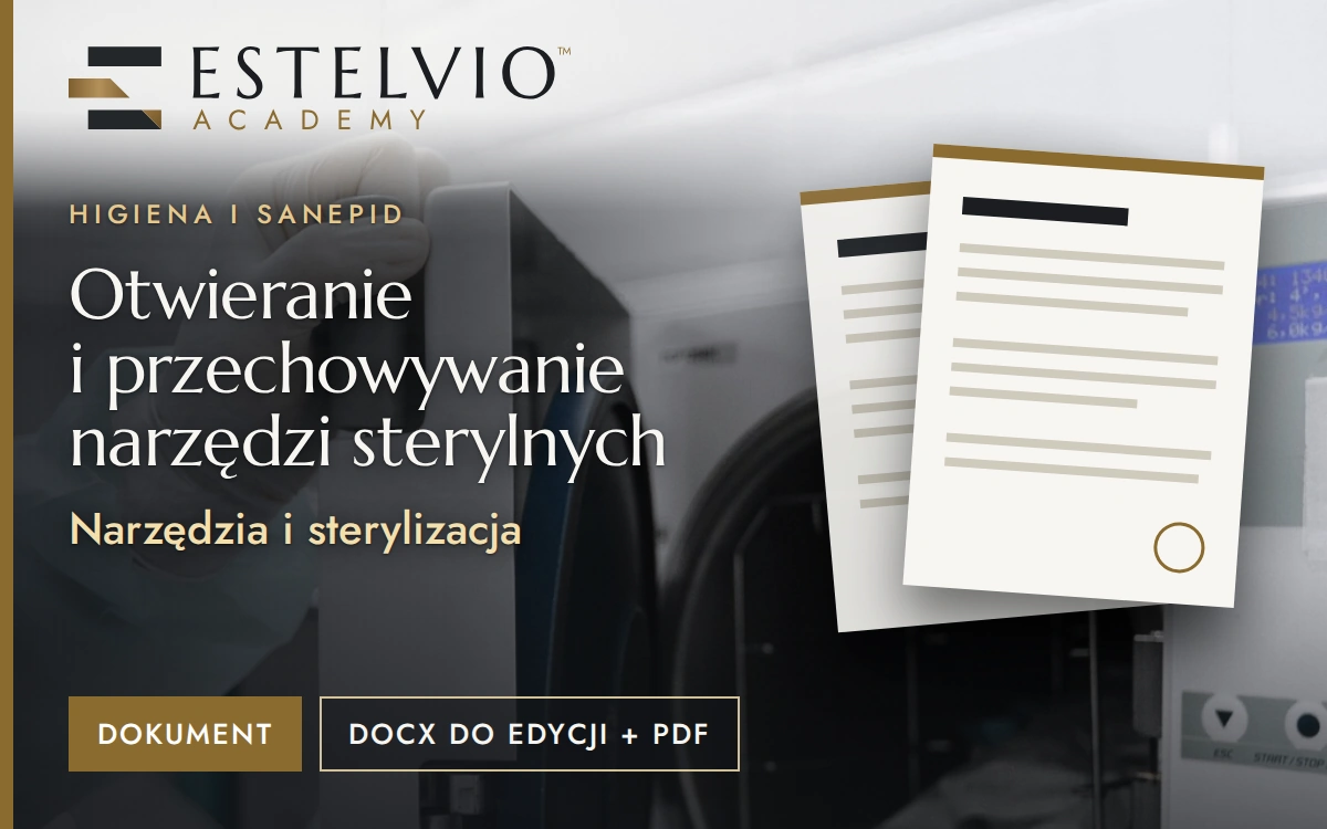 Otwieranie i przechowywanie narzędzi sterylnych