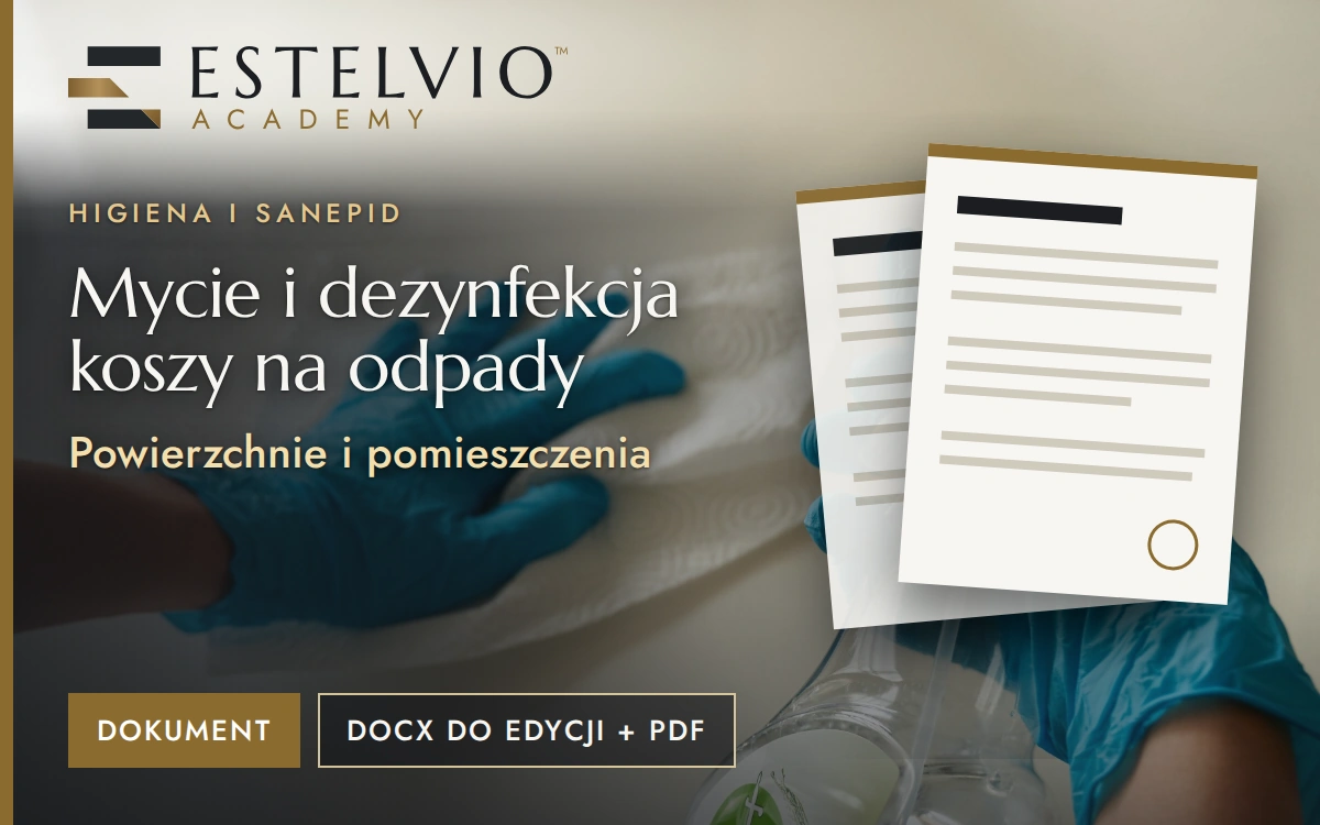 Mycie i dezynfekcja koszy na odpady
