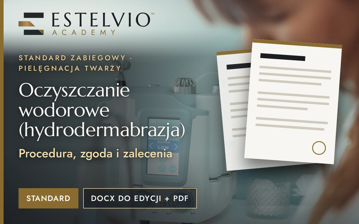 Standard zabiegu: Oczyszczanie wodorowe (hydrodermabrazja)