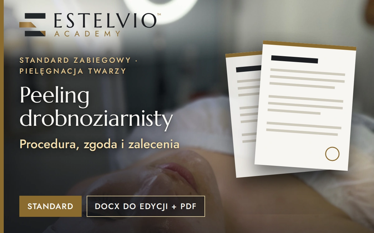 Standard zabiegu: Peeling drobnoziarnisty