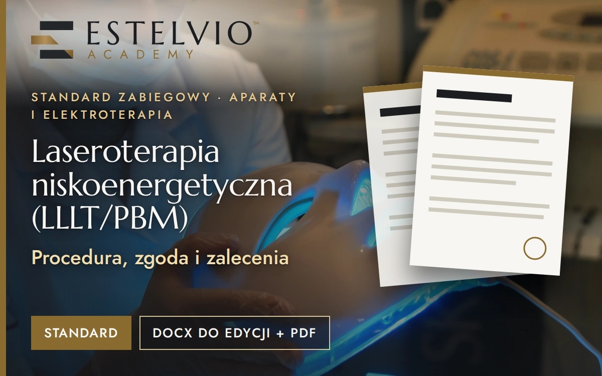 Standard zabiegu: Laseroterapia niskoenergetyczna (LLLT/PBM)