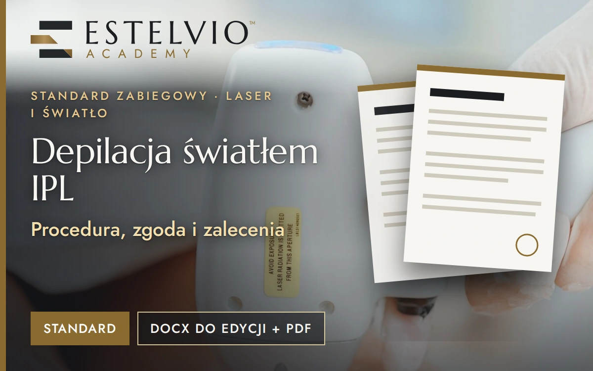 Standard zabiegu: Depilacja światłem IPL