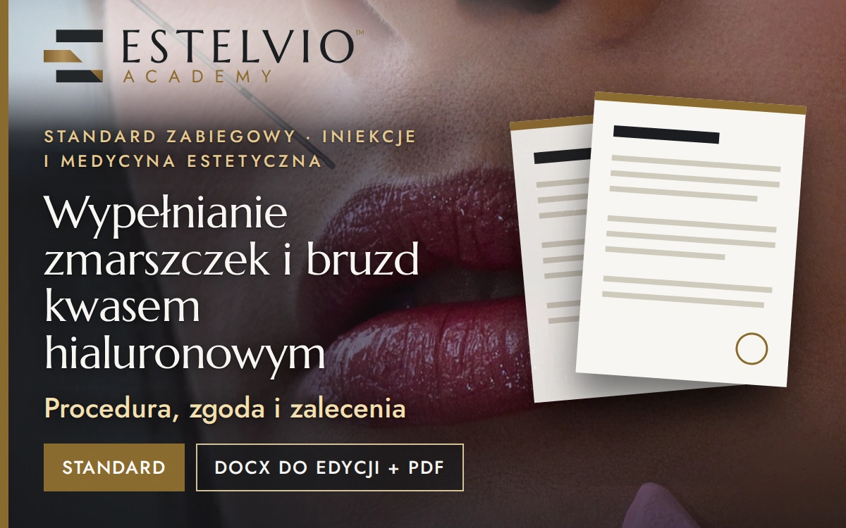 Standard zabiegu: Wypełnianie zmarszczek i bruzd kwasem hialuronowym