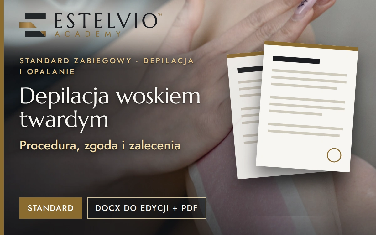Standard zabiegu: Depilacja woskiem twardym