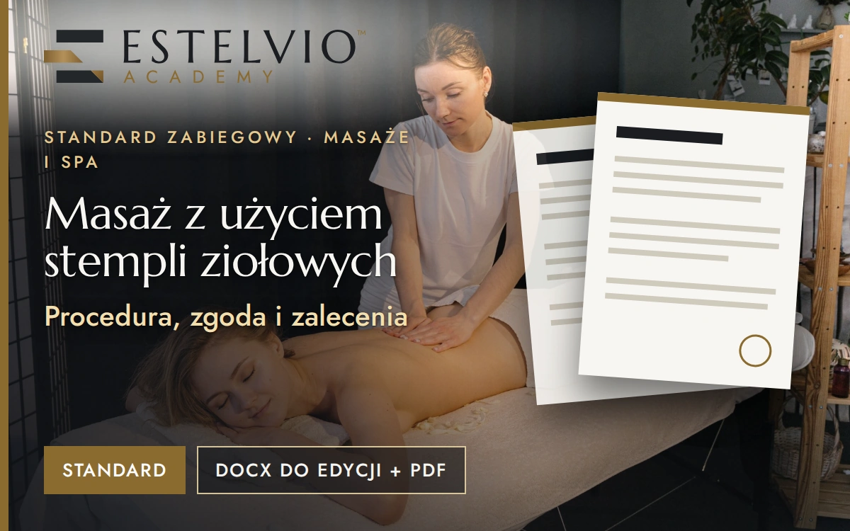 Standard zabiegu: Masaż z użyciem stempli ziołowych
