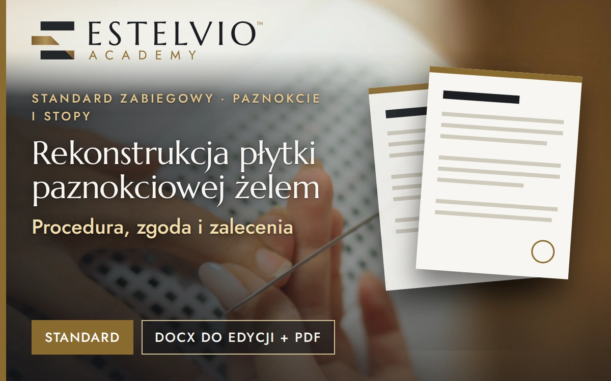 Standard zabiegu: Rekonstrukcja płytki paznokciowej żelem