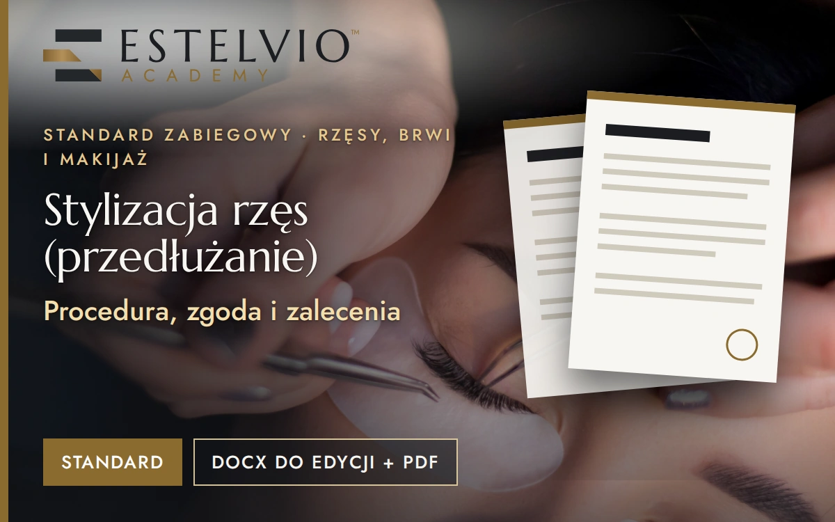 Standard zabiegu: Stylizacja rzęs (przedłużanie)