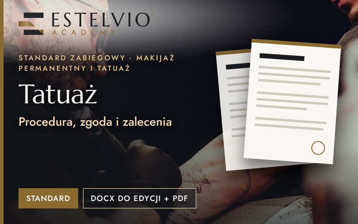 Standard zabiegu: Tatuaż