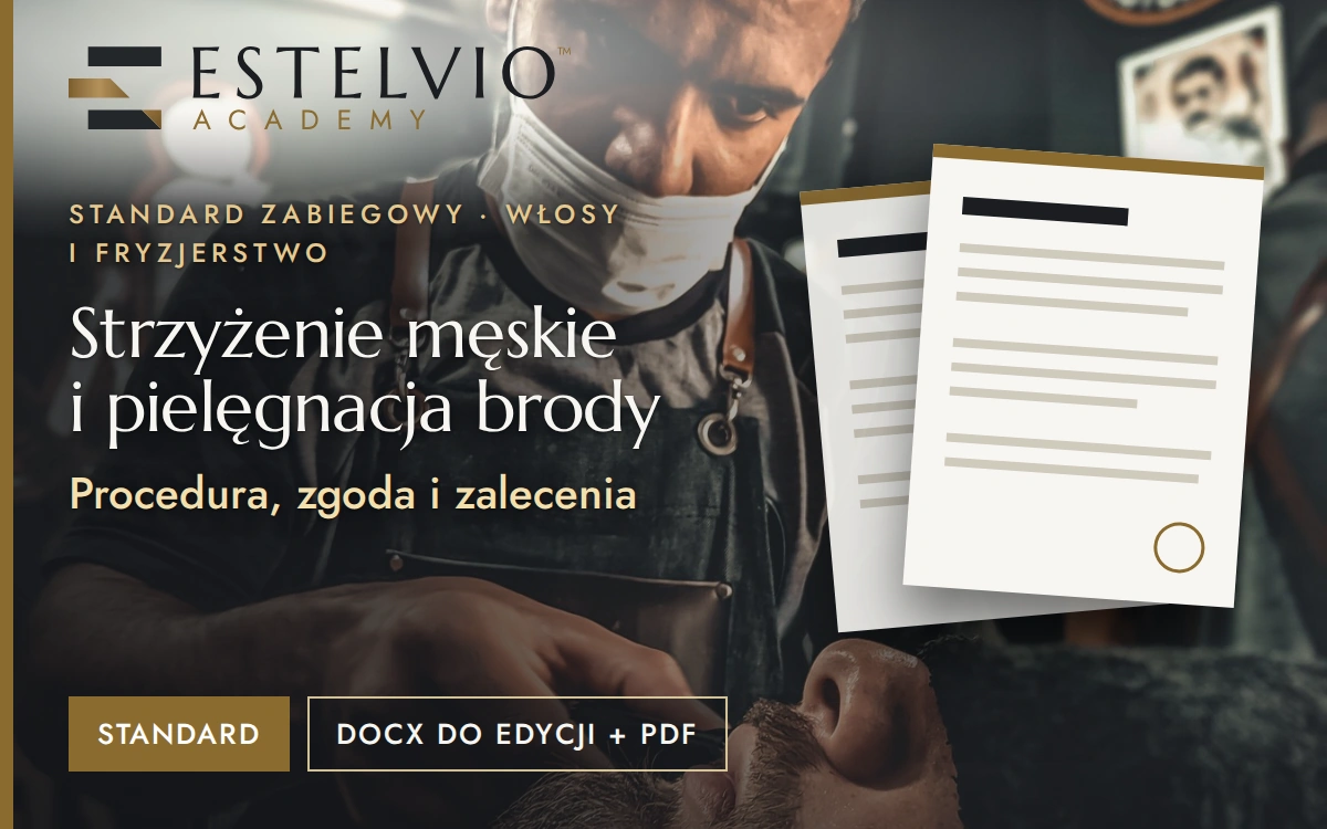 Standard zabiegu: Strzyżenie męskie i pielęgnacja brody