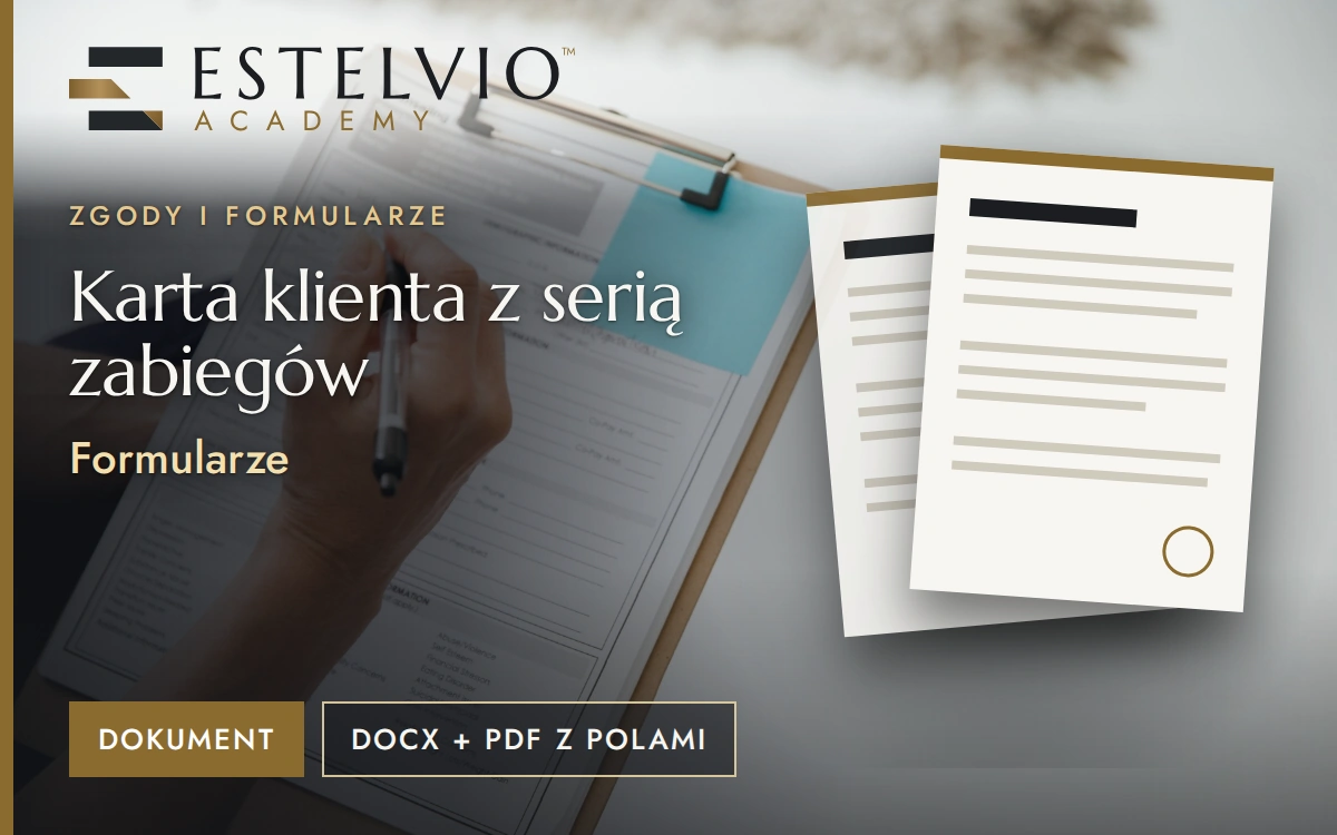 Karta klienta z serią zabiegów
