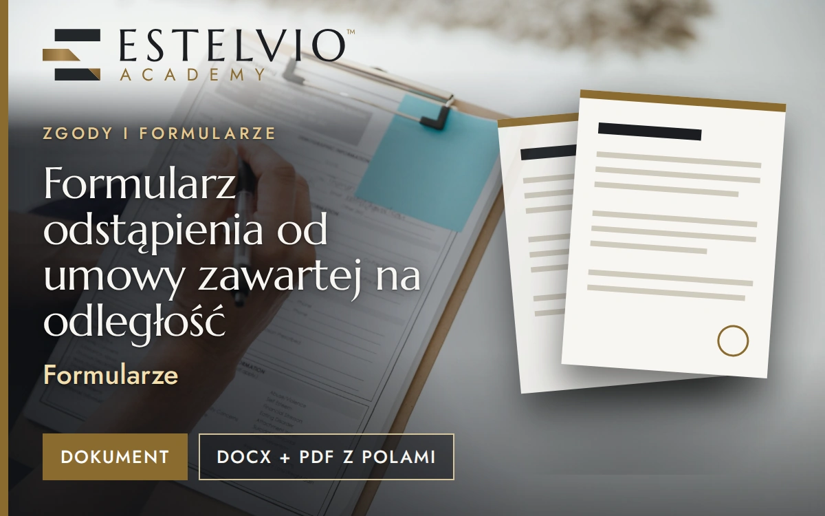 Formularz odstąpienia od umowy zawartej na odległość