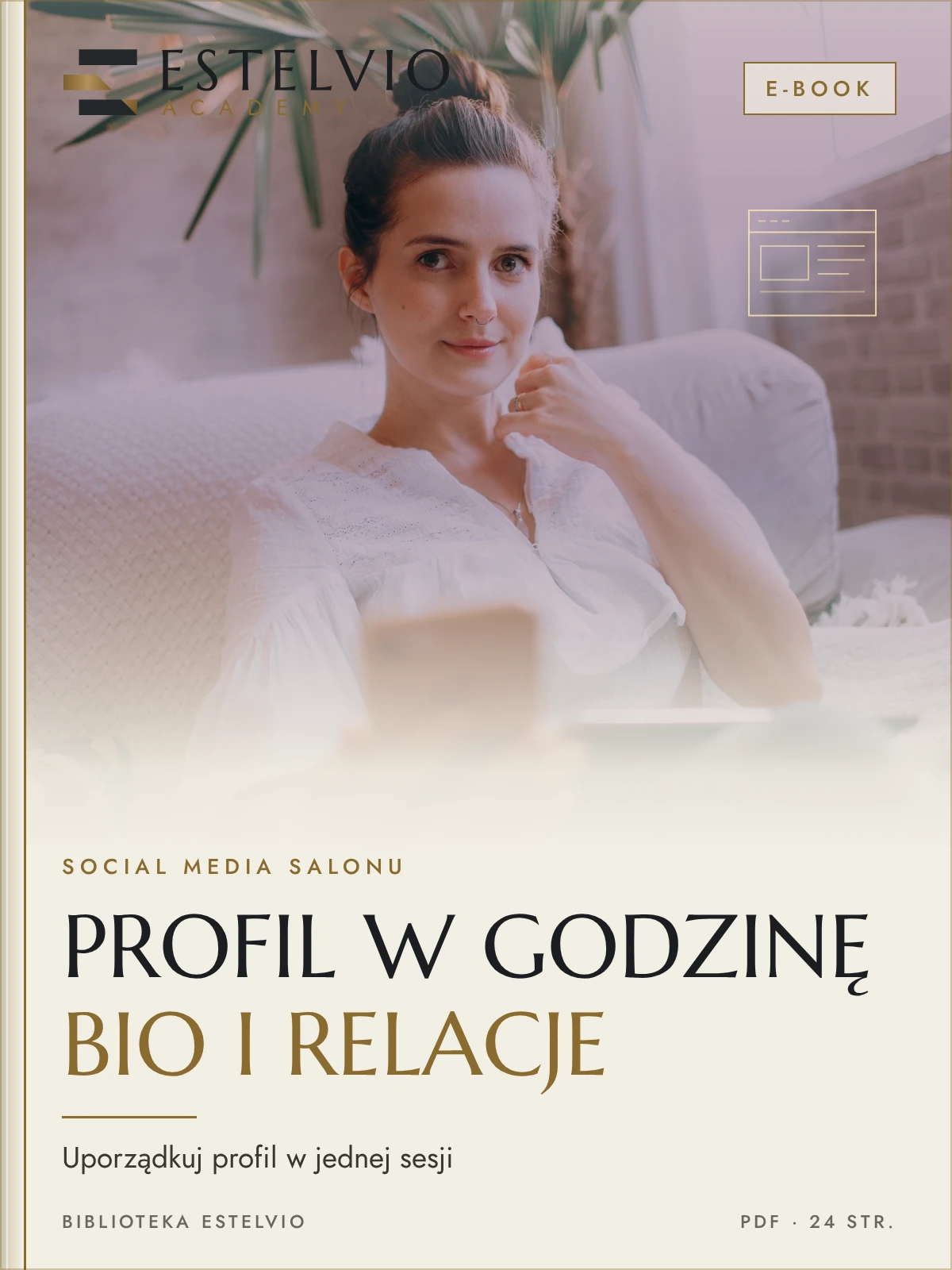 E-book: Profil salonu w godzinę: bio, wyróżnione relacje i układ, który prowadzi do rezerwacji