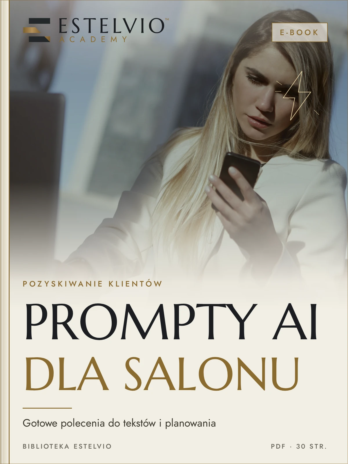 E-book: Prompty AI dla salonu: gotowe polecenia do copywritingu i planowania